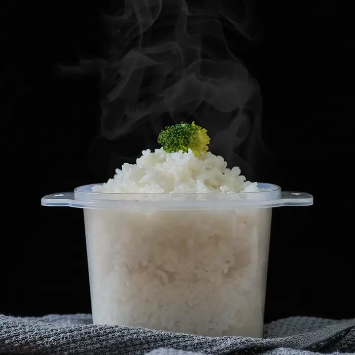 Cuiseur à riz et panier à vapeur pour micro-ondes polyvalent pour cuisine et préparation de nourriture à domicile