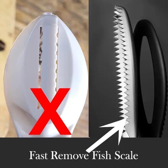 Nettoyeur d'écailles de poisson en acier inoxydable, grattoir, éplucheur, outil, peau de poisson, rasoir, dissolvant, livres, brosse