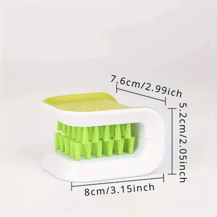 Brosse de Nettoyage Double Face en Forme de U Plastique Bleu Idéale pour Fourchettes Cuillères Baguettes Cuisine Occasions Spéciales