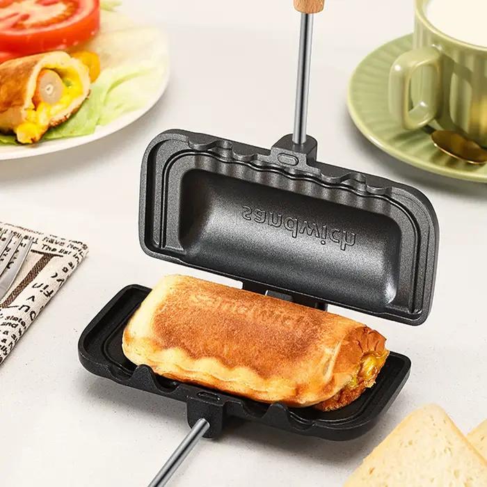 Poêle à sandwichs grillés et à panini avec plaques antiadhésives