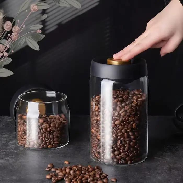 Pot sous vide en verre à haute teneur en borosilicate pour café et thé à sceller hermétiquement pour maison et jardin occasions spéciales