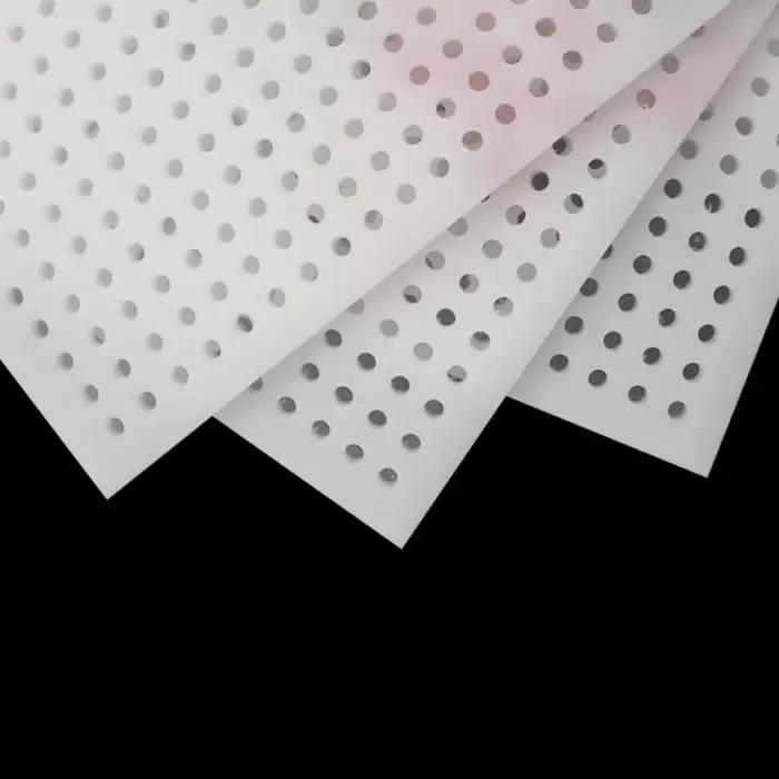 Panneau en plastique PP blanc de qualité alimentaire, panneau perforé à trou circulaire creux, panneaux imperméables résistants au soleil et aux acides et aux alcalis
