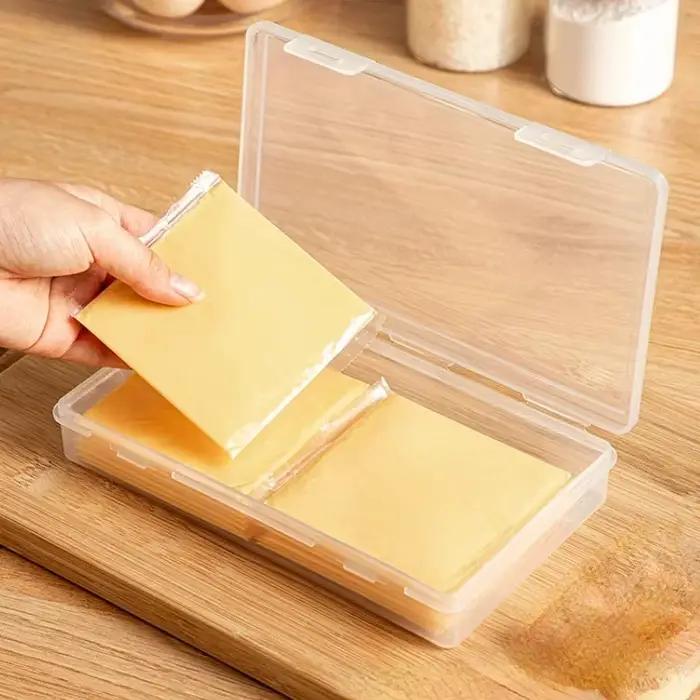 Boîtes de scellage alimentaires portables de boîte de stockage de tranche de fromage pour le beurre