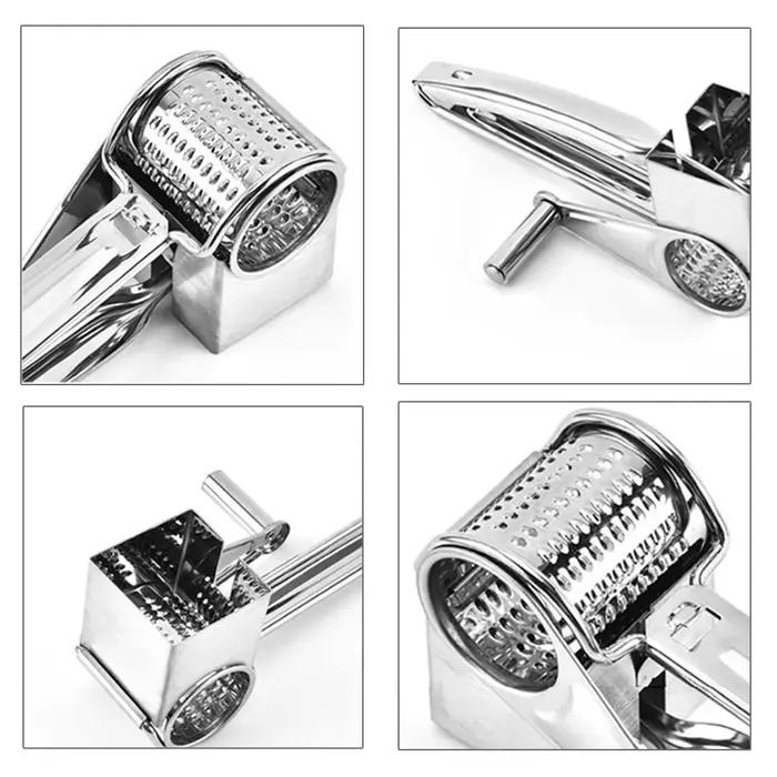 Râpe à fromage rotative en acier inoxydable outil de cuisine pour fromage légumes et ail pour la maison et la cuisine occasions spéciales