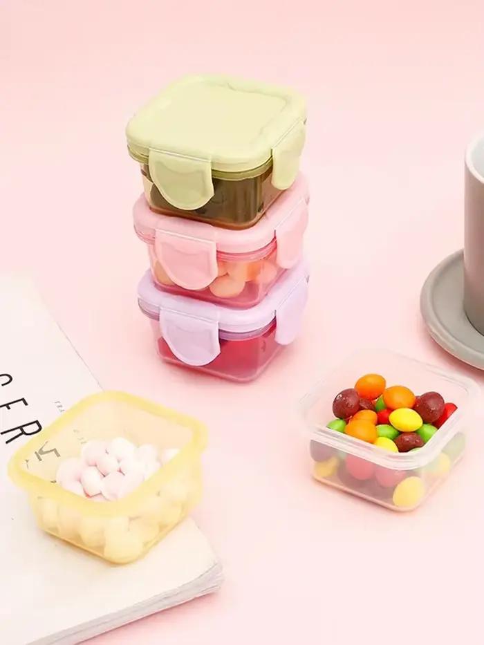 Boîtes de rangement en plastique ronds hermétiques pour réfrigération et chauffage occasionnels préparation alimentaire durable et écoresponsable