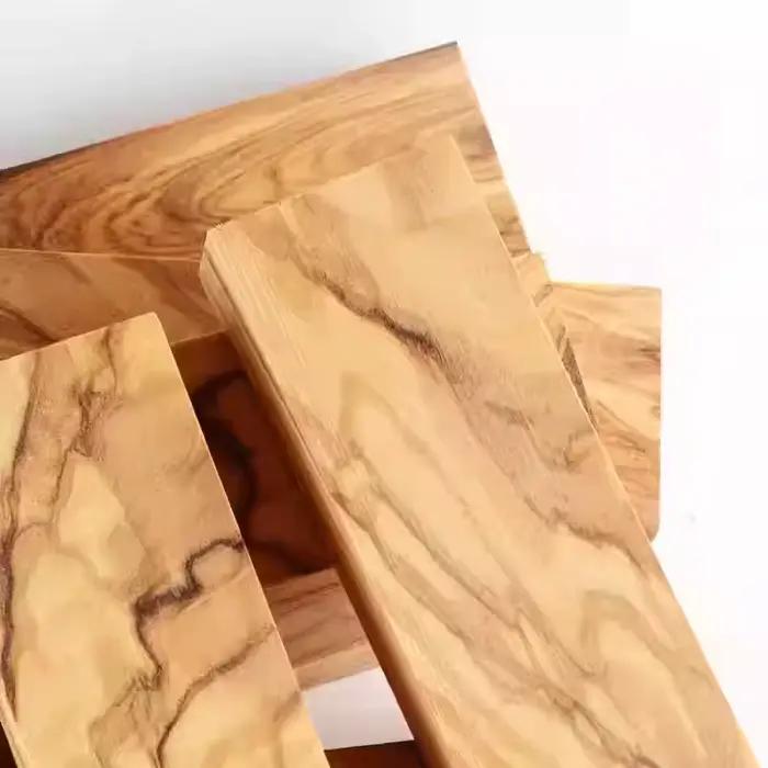 Bois d'olivier naturel de qualité supérieure, 23 tailles, matériau fait à la main, manche de couteau, tuyau, vaisselle, Golf, bricolage, matière première artisanale
