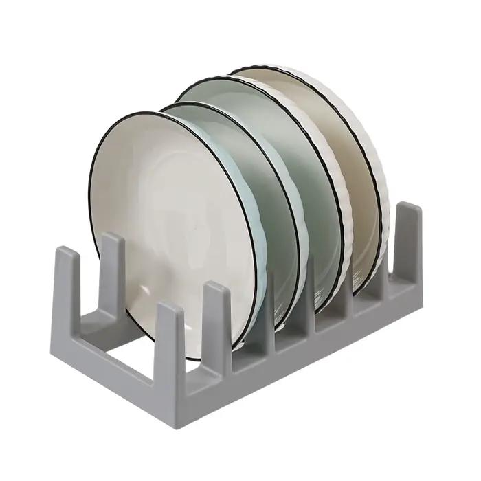 Organisateur de placard de cuisine pour couvercles de contenants alimentaires, grand support de couvercles avec 6 séparateurs pour l'organisation et le rangement de garde-manger, tiroir de rangement d
