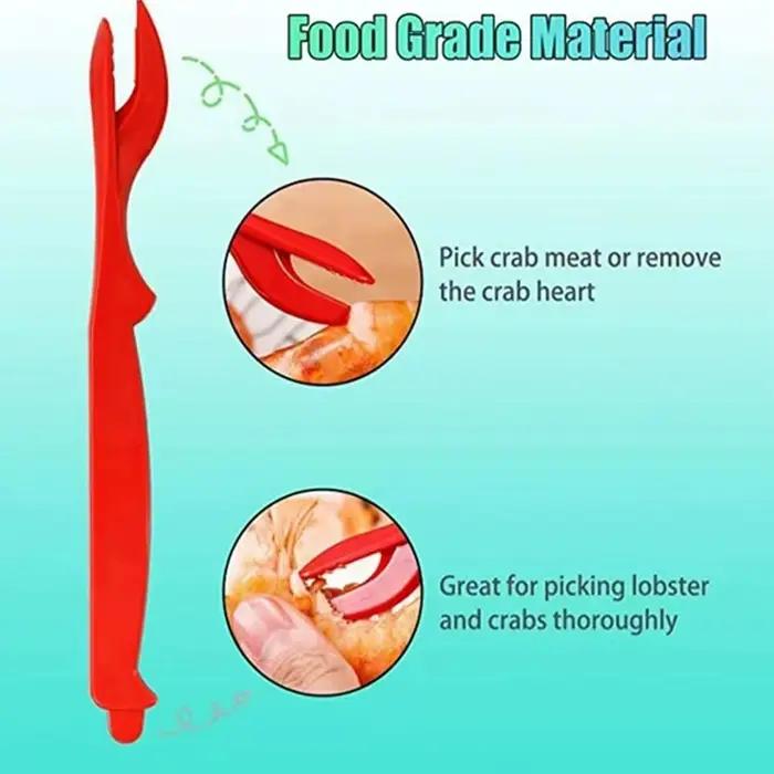 Décortiqueuse de crabe pour manger du crabe, ensemble d'outils, décortiqueuse de noix, outils de cuisine multifonctionnels pour fruits de mer, pinces multifonctions pour crabe de noix