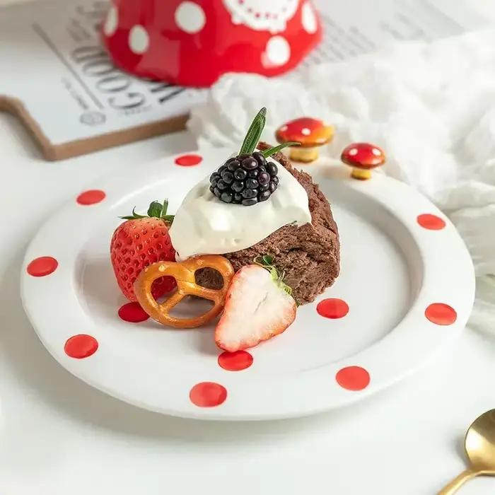 Assiette à steak occidentale en céramique
