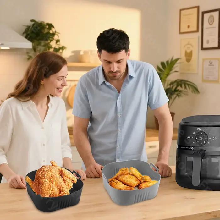 Moule carré pour friteuse à air de 23 cm