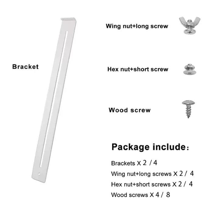 Kit de Support de tiroir à monter soi-même, matériel de renfort métallique robuste pour panneaux de particules MDF, armoires et tiroirs