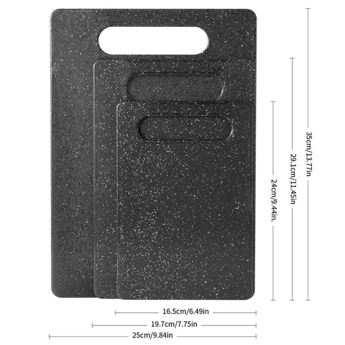 Planche à découper carrée en plastique pour usage domestique