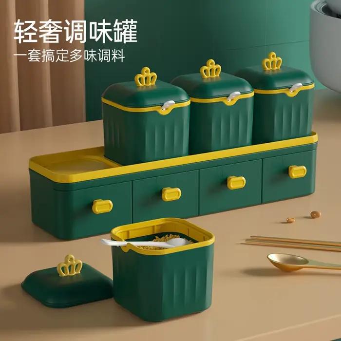 Ensemble de pots à épices en paille