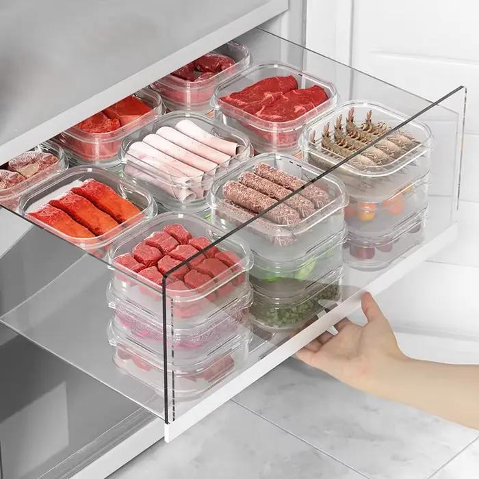 Boîte de rangement pour aliments frais avec couvercle