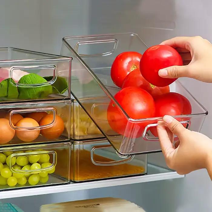 Boîte de rangement transparente pour réfrigérateur