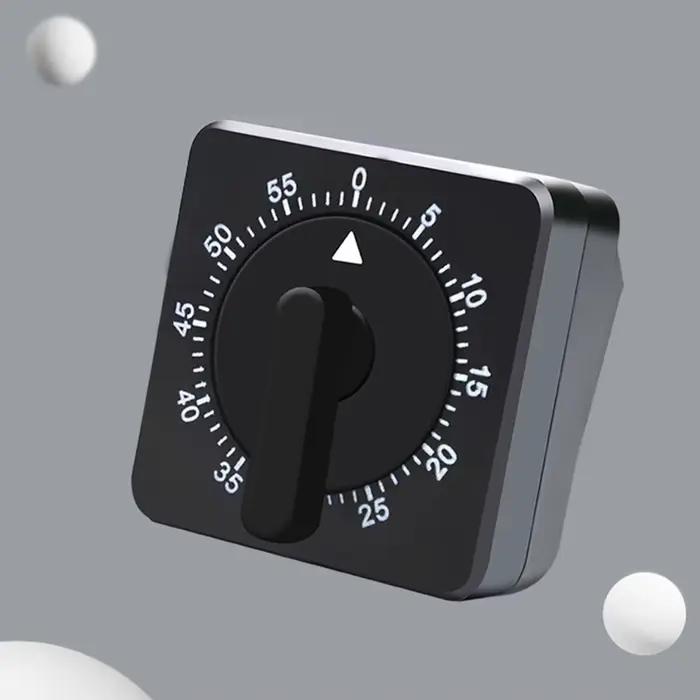 Minuterie m&eacute;canique artisanale multifonctionnelle pour la cuisine, avec plage de temps de 60 minutes, id&eacute;ale pour les cuisiniers amateurs et professionnels, pour les occasions familiales et professionnelles