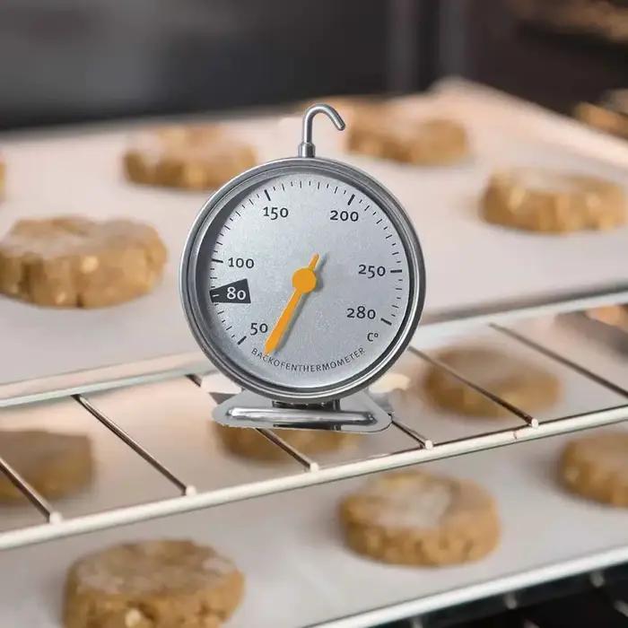 Therye.com-Four de cuisine en acier inoxydable, 280 degrés, grand cadran, cuisson au barbecue, cuisson de la viande, mesure de la température des aliments, outil de cuisine