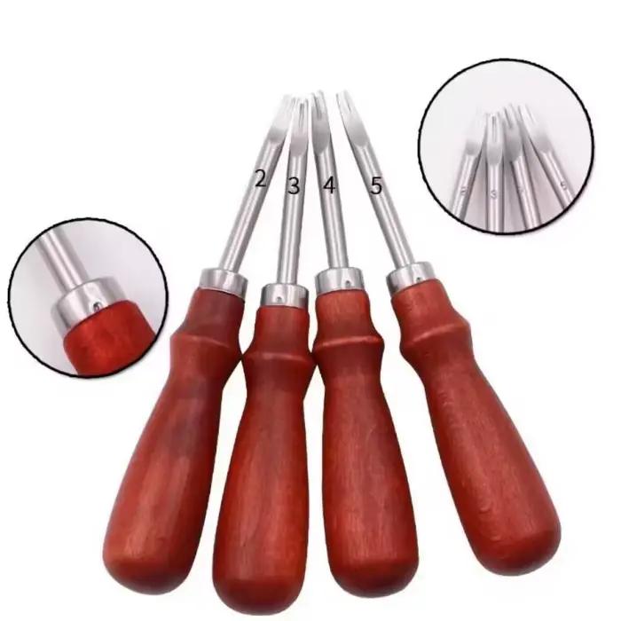 Outil de coupe tranchant en forme de V, couteau en cuir, biseauté de bord, lame en forme de V, coupe-cuir, déchiqueteuse, outils de pelletage en cuir faits à la main, bricolage