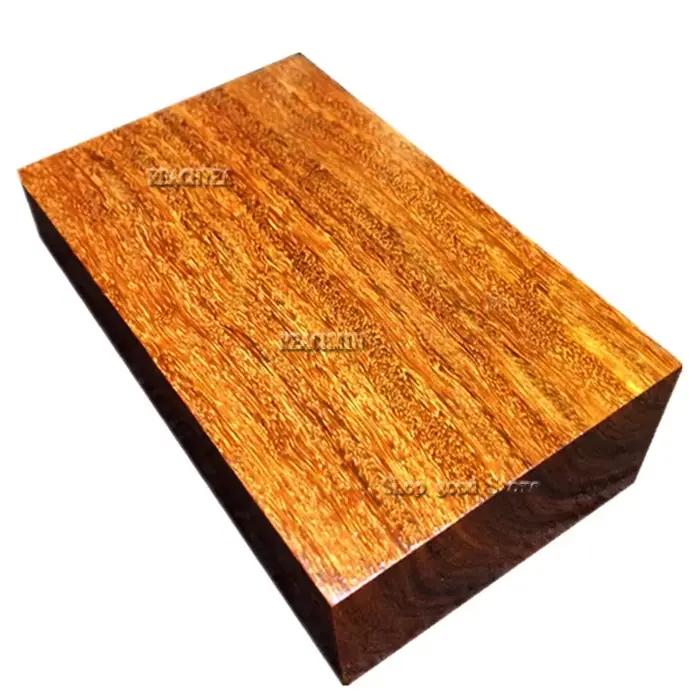 1 paquet de couteau en bois de rose doré, matériau de manche en bois, pièces vierges en bois, pièces de guitare, stylo en bois vierge, matériel en ébène pour bricolage
