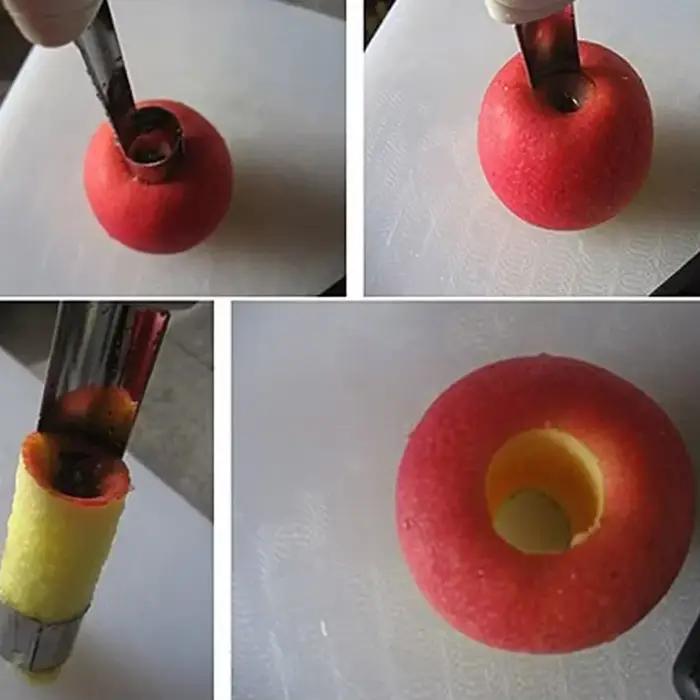 Corer de poire pour dissolvant de noyau de pomme