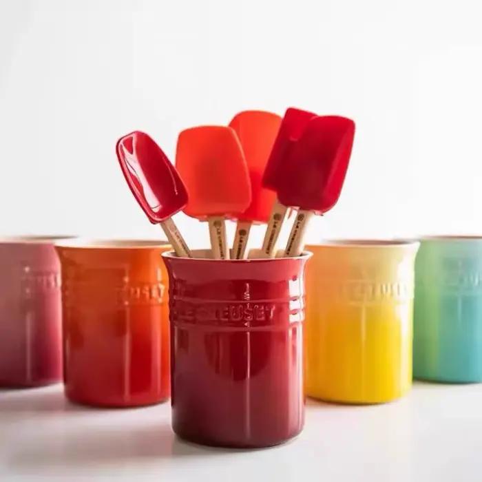 Pot de rangement en céramique Macaron
