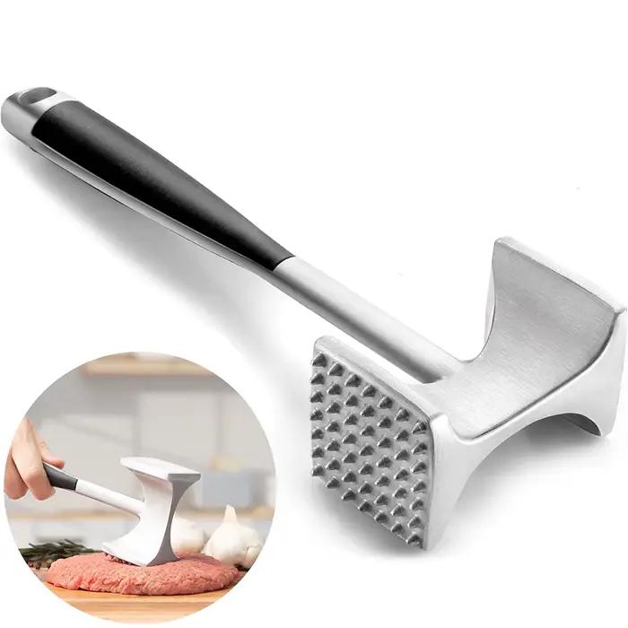 Marteau pour attendrisseur de viande LMETJMA avec poignée confortable en alliage de zinc pour viande et volailles usages cuisine et fêtes