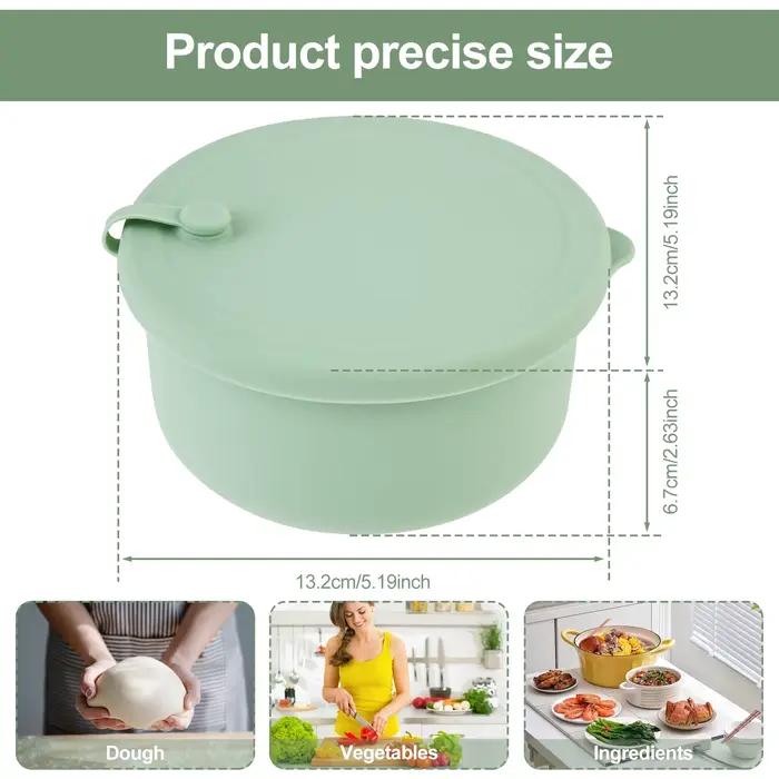 Boîte à pâte à Pizza, outil de cuisson, boîte alimentaire, boîtes à pâte en Silicone résistantes à la chaleur, boîte de Fermentation pour réfrigérateur, fabrication de boulangerie, 2 pièces