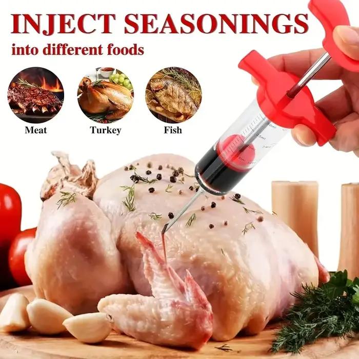 Injecteur de Marinade de Viande de 30ml Outil de Cuisine pour Saveurs Profondes et Plats Juteux Occasions Spéciales à Offrir