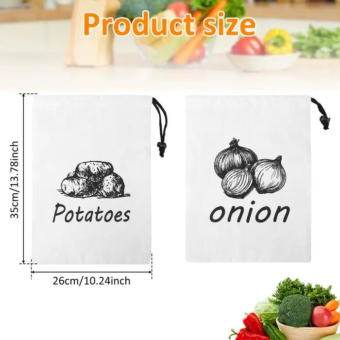Sac de rangement pour pommes de terre et oignons