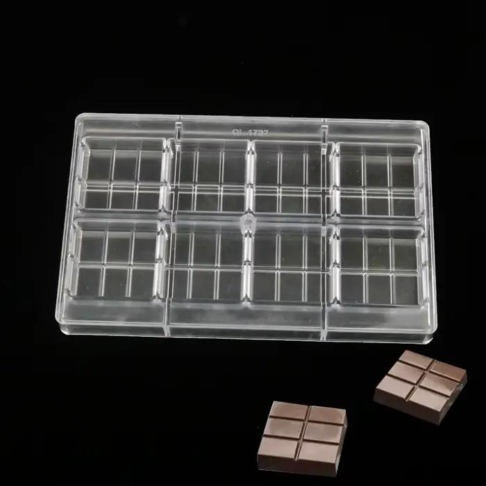 Moule à chocolat en Polycarbonate dur, facile à démouler, pour bonbons, bloc de chocolat, fabrication d'ustensiles de cuisine, outils de bonbons