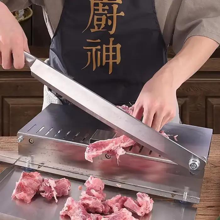 Trancheuse de viande congelée manuelle de cuisine à domicile