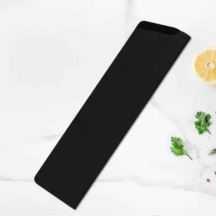 Housse de couteau de cuisine noire porte-couteaux protection de lame étui de sécurité accessoire de cuisine durable pour rangement et préservation de couteaux