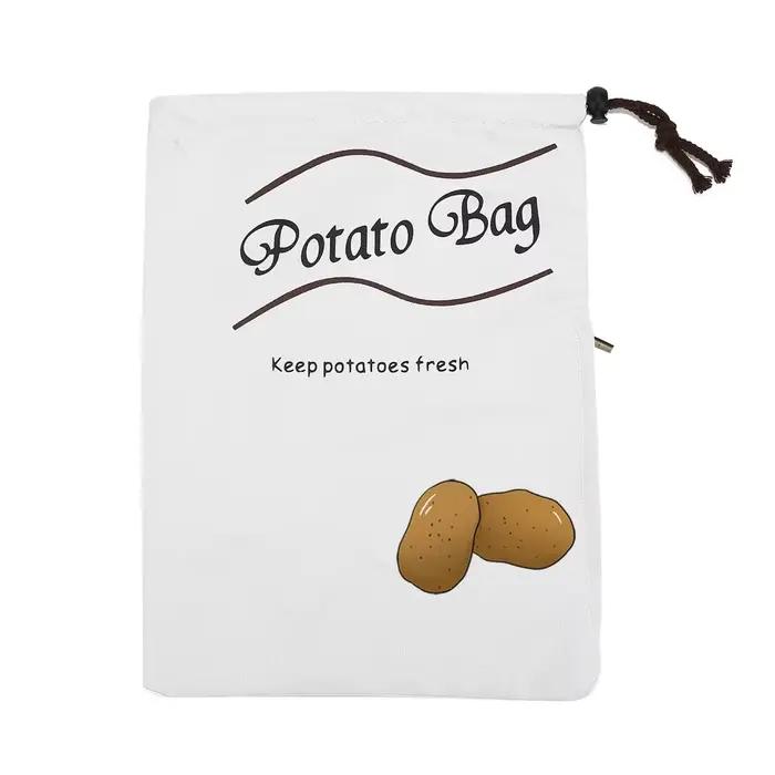 Sac de rangement portable et réutilisable pour oignons et pommes de terre