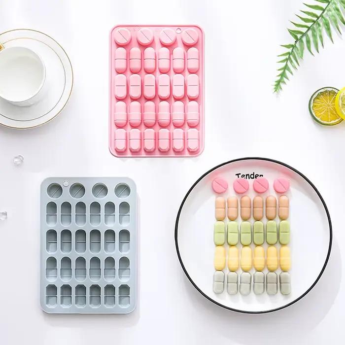 Moules en Silicone en forme de pilule