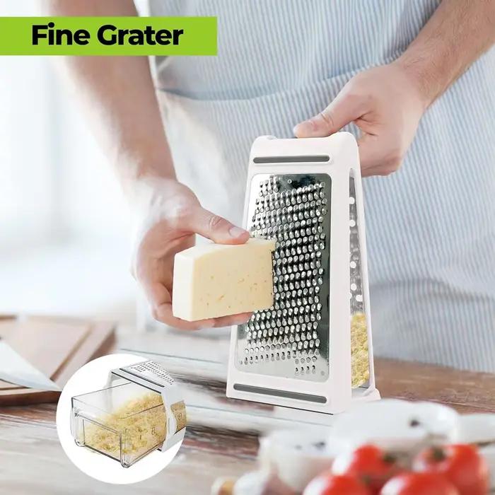 Râpe à fromage avec récipient pour légumes de cuisine