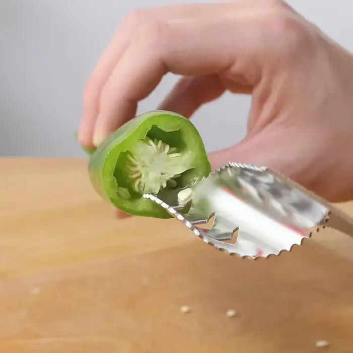Corer de Chili en acier inoxydable
