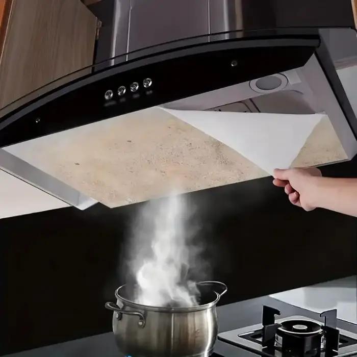 Paquet de 12 filtres pour hotte robuste – Couvercles en maille absorbant l'huile pour la Ventilation de la cuisine