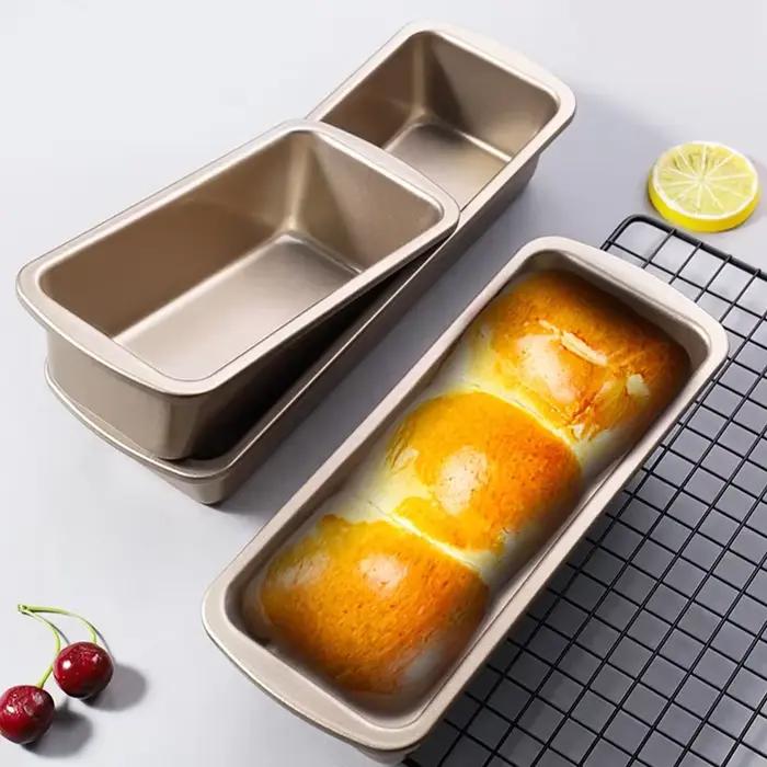 Moule à pain rectangulaire antiadhésif en acier inoxydable pour gâteaux pains chocolats et pâtisseries variées occassions spéciales et quotidienne