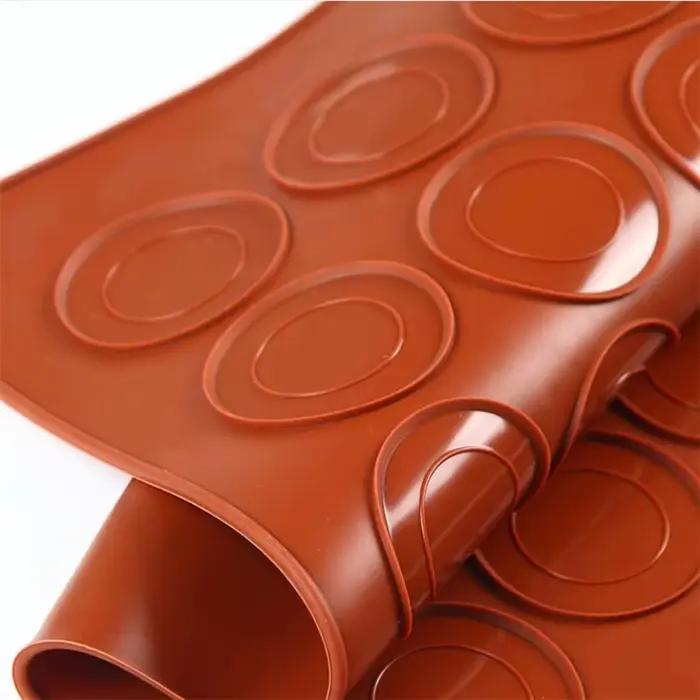 Nouveau Tapis de Cuisson en Silicone à 30 Cavités pour Macarons et Pâtisseries