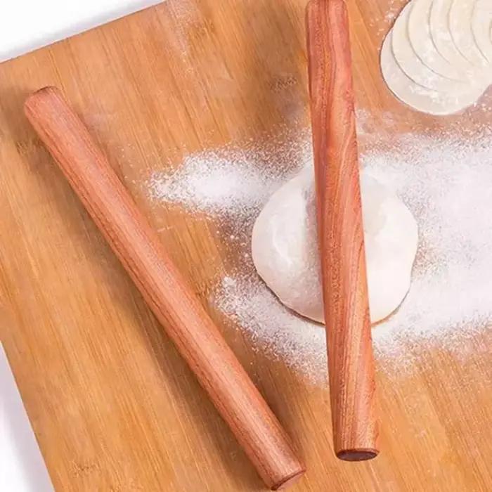 Rouleau à pâtisserie en bois massif sans panorama naturel