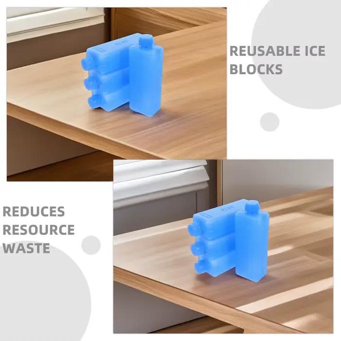 10 blocs de congélation portables réutilisables en PE pour refroidissement alimentaire et climatisation portable