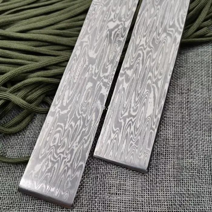 Lame de Couteau Multifonction Damas en Acier Inoxydable pour Bricolage Maison et Création Occasions Spéciales