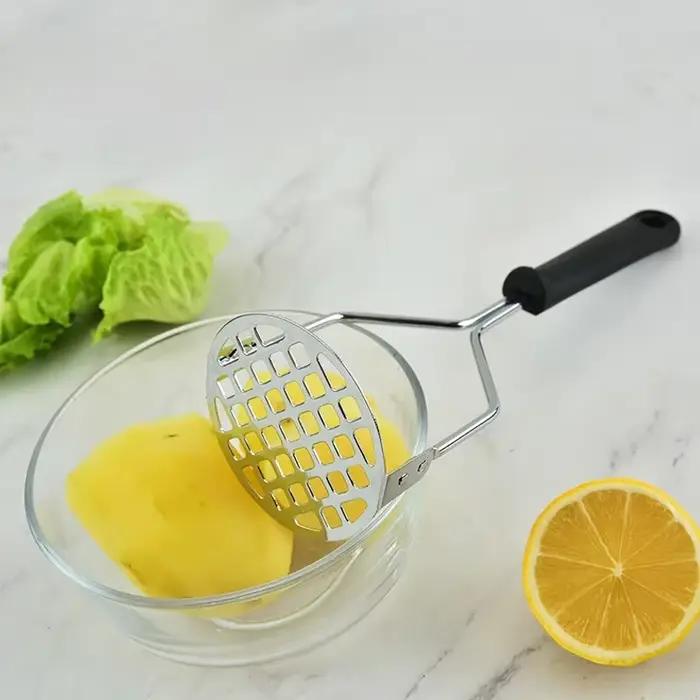 Gadget de cuisine presse à boue créative Masher purée fabricant de jus en acier inoxydable broyeur de pommes de terre