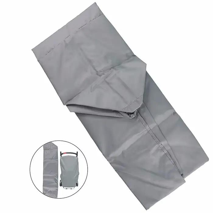Couverture de gril grise 101x49x25cm, pour Weber voyageur, gril à gaz Portable 210D, couverture de barbecue robuste et étanche, couverture de cuisine de jardin