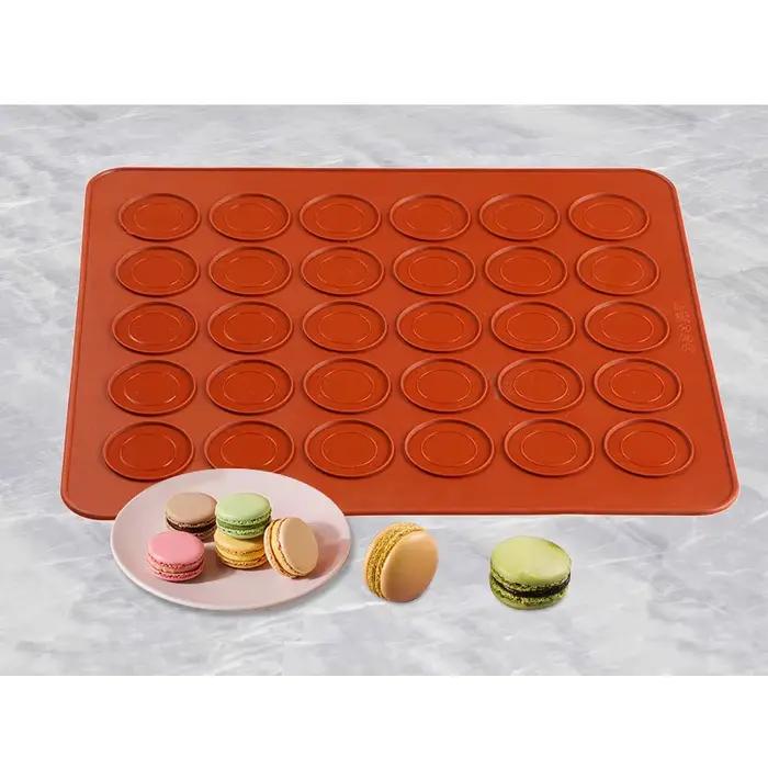 Nouveau Tapis de Cuisson en Silicone à 30 Cavités pour Macarons et Pâtisseries