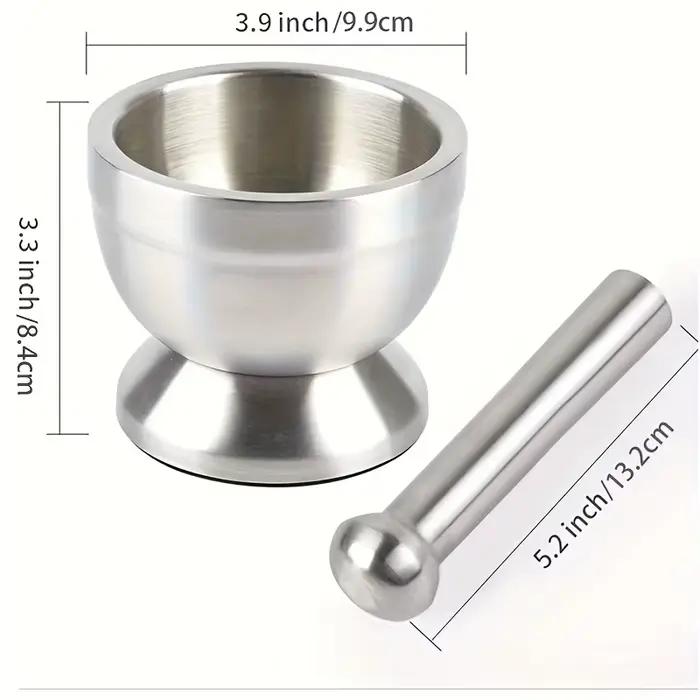 Ensemble mortier et pilon en acier inoxydable 18/8 (304)