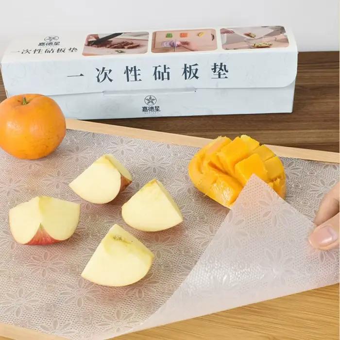 Planche à découper en plastique rouge pour pique-nique et événements extérieurs de découpe de poulet et préparation de fruits et légumes