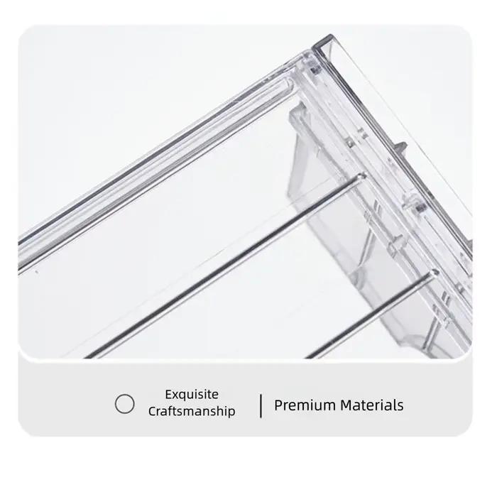Étagère de réfrigérateur extensible et détachable, 2 niveaux de hauteur, séparateur empilable en couches pour réfrigérateur, grande charge, hauteur réglable