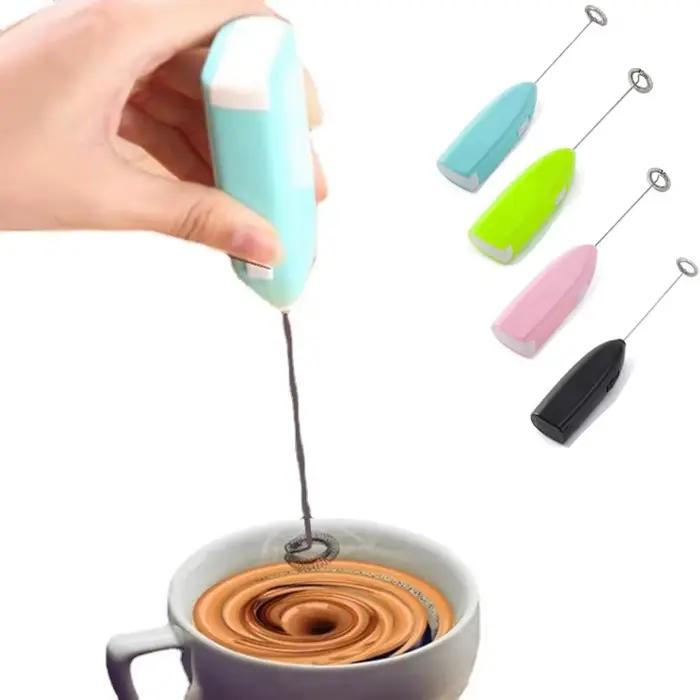 Mini Mousseur à Lait et Batteur à Œufs Électrique Multifonctionnel Idéal Pour Cappuccino, Milk-Shakes et Autres Préparations Culinaires Occasions Spéciales