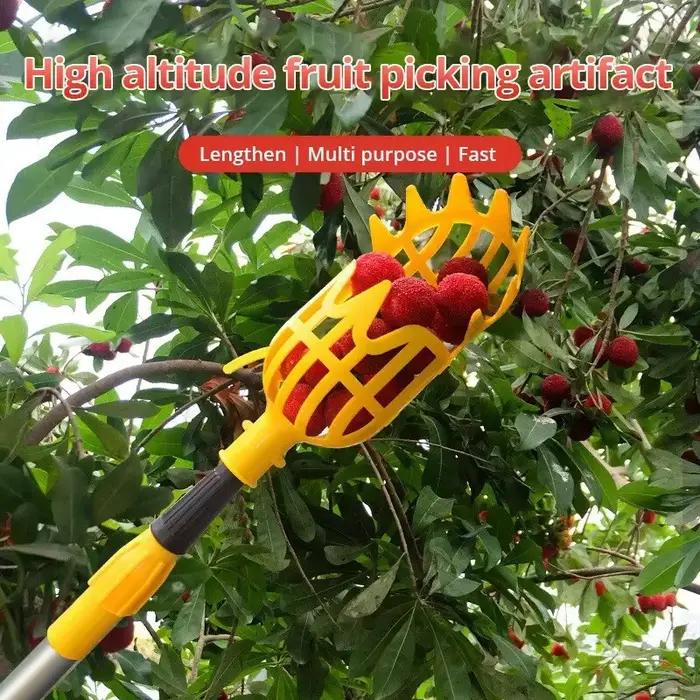 Yangmei – artefact de cueillette, équipement de cueillette de jardin de ferme, panier profond, tête de cueillette de fruits, outils de collecte de fruits, outils de jardinage, 1 pièce